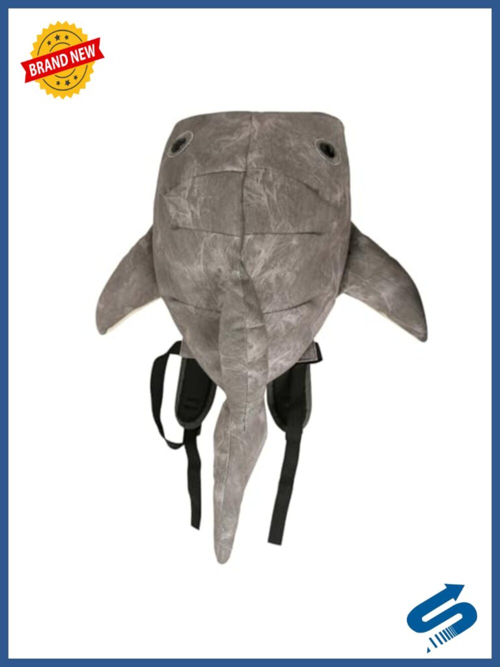 Large Capacity Whale Shark Backpack Street Fashion Bag Lightweight Polyester